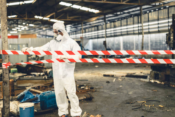 Professional Hoarding Cleanup technician working in Anderson, IN